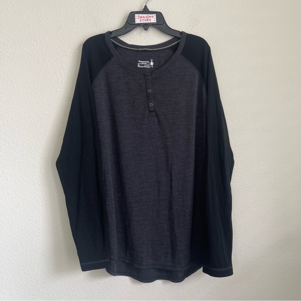 Smartwool Heather Long Sleeve Lightweight Henley Shirt